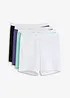 Lot de 4 boxers femme coton mi-longs, bonprix