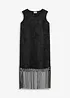 Robe courte à franges, bonprix