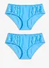 Maxislip mit zarter Spitze (2er Pack), bonprix