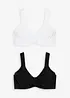 Minimizer T-Shirt BH mit Bügel mit Bio-Baumwolle (2er Pack), bonprix