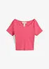Figurbetontes T-Shirt aus reiner Bio-Baumwolle, bonprix