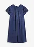 Robe en jacquard avec plis plats, bonprix