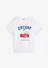 T-shirt 100% coton, imprimé, bonprix