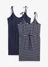 Lot de 2 robes en jersey 100% coton, bonprix