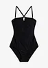 Maillot 1 pièce sculptant, maintien léger, bonprix