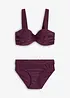 Balconette-Bikini mit gepolsterten Trägern (2-tlg.Set), bonprix