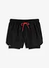 Short de sport 2-en-1 ultra-léger, bonprix