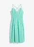 Robe midi 100% coton à fines bretelles, bonprix