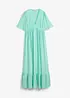 Maxi-Stufenkleid aus fließender Viskose, bonprix