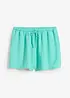 Short en crêpe texturé avec taille élastiquée, bonprix