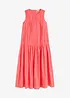 Maxikleid mit Raffungen aus Baumwolle, bonprix