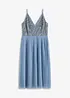 Midikleid mit Faltenrock und Paillettenstickerei, bonprix