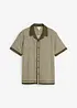 Chemise manches courtes en lin majoritaire, bonprix