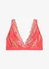 Bralette ohne Bügel mit mehrfarbiger Spitze, bonprix