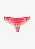 String avec dentelle multicolore, bonprix