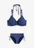 Bikini à armatures (ens. 2 pces) aspect jean, bonprix