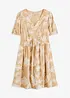 Robe-tunique brodée en viscose fluide, bonprix