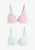 Lot de 2 soutiens-gorge coton à coques, bonprix