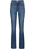 Jean bootcut taille mi-haute et confortable, bonprix