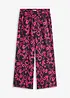 Pantalon large et imprimé en viscose fluide, bonprix