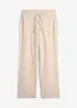 Pantalon large en lin mélangé, bonprix