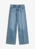 Jean large taille mi-haute, longueur sol, peu extensible, bonprix