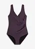 Maillot 1 pièce sculptant, maintien modéré, style portefeuille, bonprix