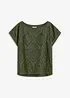 Shirt mit Lochspitze, bonprix