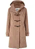Duffle-coat en velours côtelé doublé, mi-long, bonprix
