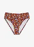 Highwaist-Bikinihose mit hohem Beinausschnitt, bonprix