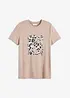 T-shirt à imprimé léopard, bonprix
