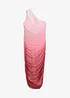 One-Shoulder-Kleid mit Mesheinsatz, bonprix