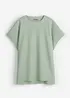 T-shirt plus long derrière en jersey coton épais, bonprix