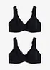 Minimizer T-Shirt-BH mit Bügel mit Bio-Baumwolle (2er Pack), bonprix
