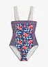 Maillot 1 pièce bandeau avec bretelles larges, bonprix