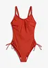 Maillot 1 pièce sculptant avec laçages, bonprix