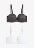 Lot de 2 soutiens-gorge balconnets avec dentelle, bonprix