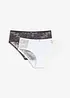 Lot de 2 culottes avec dentelle, bonprix