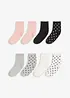Lot de 8 paires de chaussettes mi-hautes coton majoritaire, bonprix
