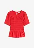 T-shirt avec smocks, bonprix
