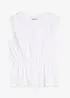 T-shirt avec détails en broderie anglaise, bonprix