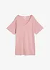 T-shirt en maille fine avec du lin, bonprix