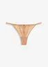 Tanga string en matière brillante, bonprix