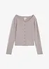 Gilet court en fine maille, bonprix