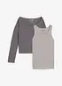 Top und Langarmshirt (2-tlg.Set) aus Jersey, bonprix