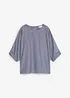 Loose Fit Blusenshirt aus reiner Baumwolle, bonprix