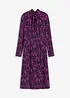 Robe midi à col montant, bonprix