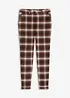 Pantalon à revers imprimé carreaux, bonprix