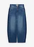Jean barrel taille haute, cropped, bonprix