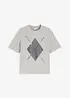 Halbarmshirt mit Pailetten und Druck, bonprix
